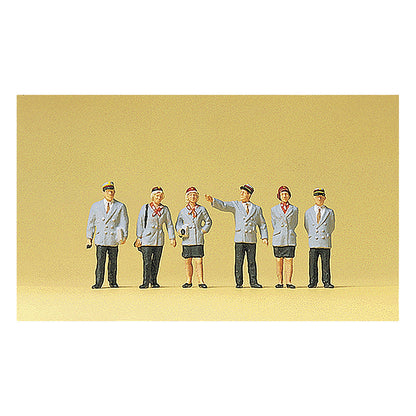 Preiser 10491 HO Scale Working People Belgian Railway Personnel pkg(6)