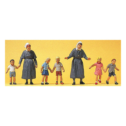 Preiser 10533 HO Scale Protestant Sisters With Children