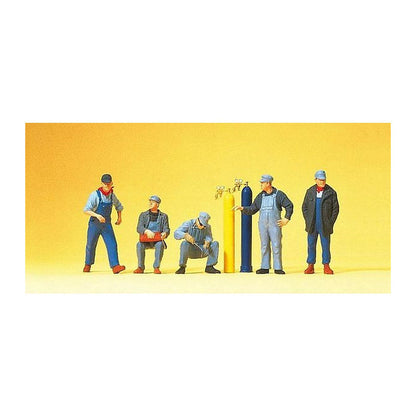 Preiser 10535 HO Scale United States Railroad Workers With Welding