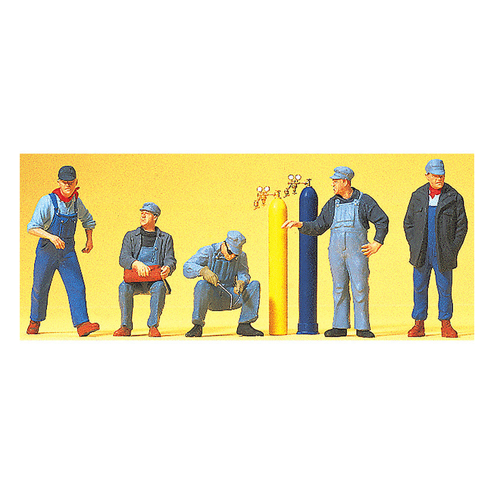 Preiser 10535 HO Scale United States Railroad Workers With Welding