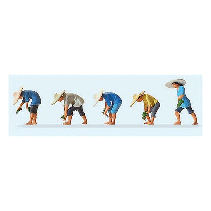 Preiser 10572 HO Scale Working People At The Rice Field #1