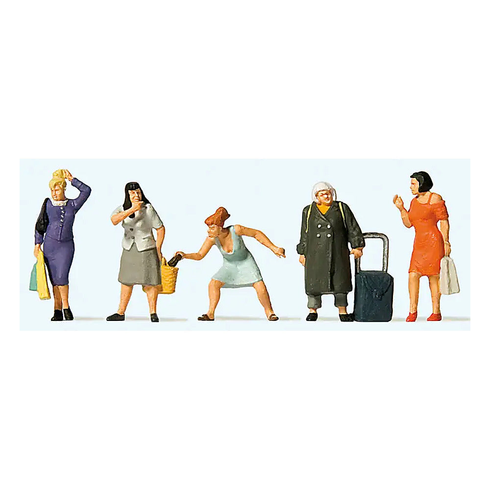 Preiser 10665 HO Scale Women Shopping pkg(5)