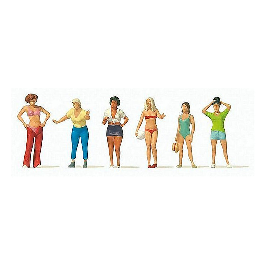 Preiser 10704 HO Scale Women At the Campsite pkg(6)