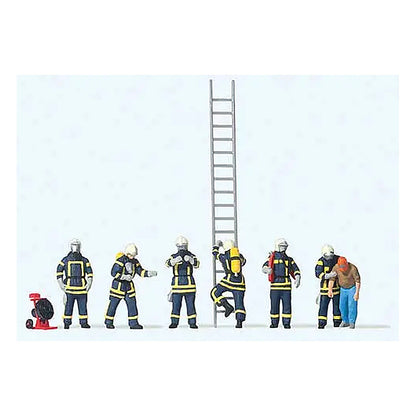 Preiser 10765 HO Scale Modern Firefighters with Breathing Apparatus 6