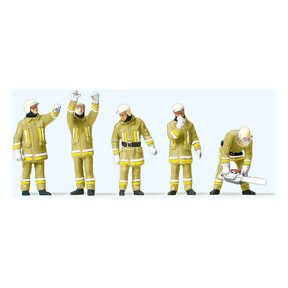 Preiser 10772 HO Scale Modern Firemen Technical Support Team Beige