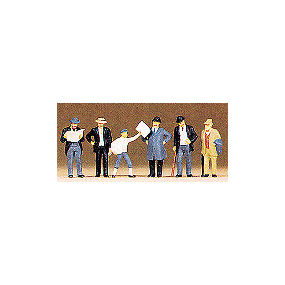 Preiser 12133 HO Scale 1900s Figures Men Passengers