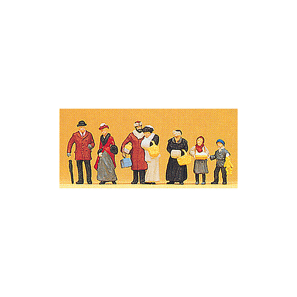 Preiser 12195 HO Scale 1900s People At Christmas Fair
