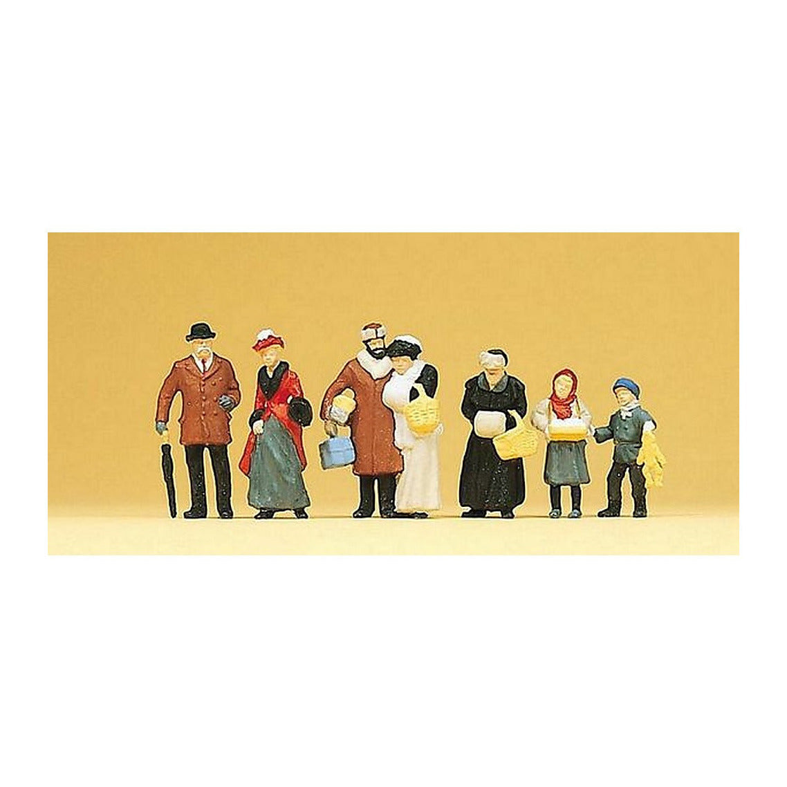 Preiser 12195 HO Scale 1900s People At Christmas Fair