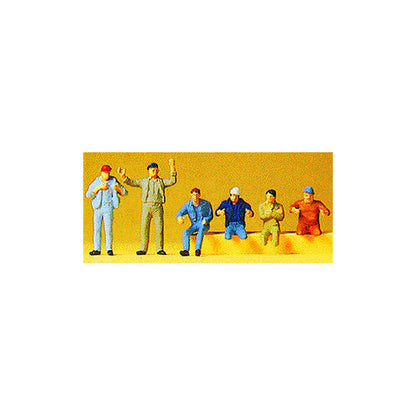 Preiser 14009 HO Scale Truckers pkg(6)