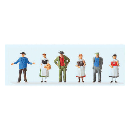 Preiser 14048 HO Scale Pedestrians At The Village Market