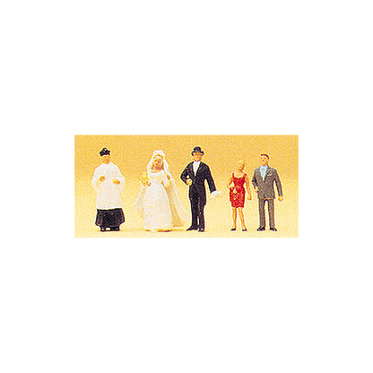 Preiser 14058 HO Scale Wedding Participants Catholic