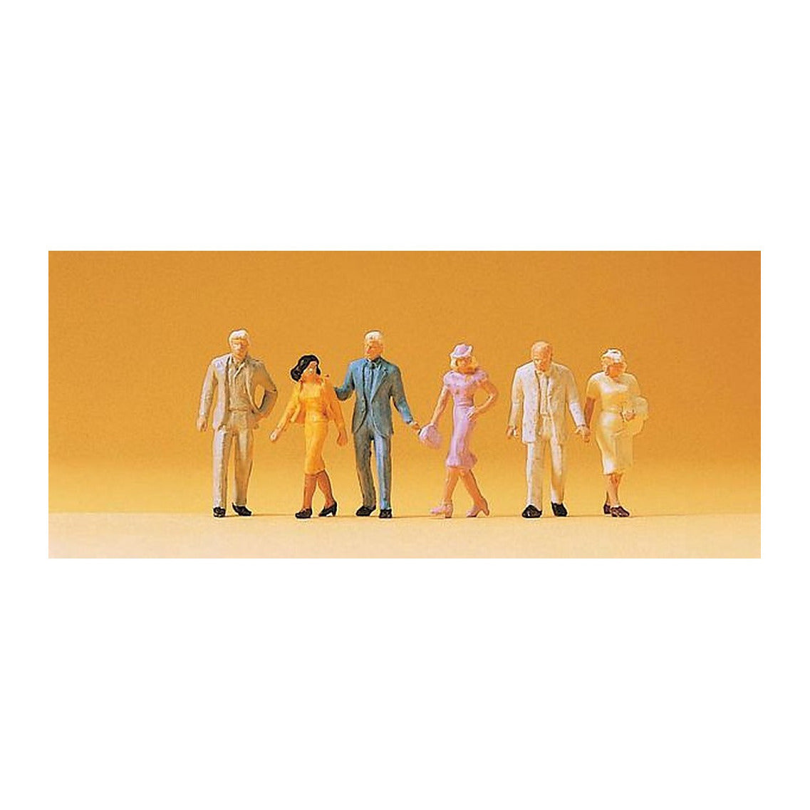 Preiser 14134 HO Scale Pedestrians Passers-By pkg(6)