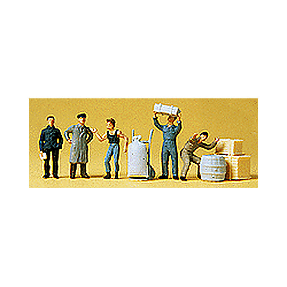 Preiser 14147 HO Scale Loading Dock Workers pkg(5)