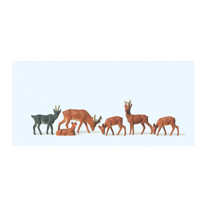 Preiser 14178 HO Scale Animals Reindeer (Set #2) pkg(6)