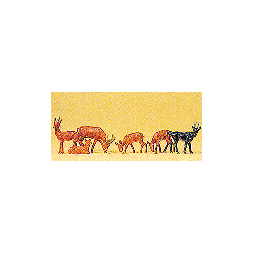 Preiser 14178 HO Scale Animals Reindeer (Set #2) pkg(6)