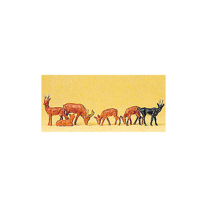 Preiser 14178 HO Scale Animals Reindeer (Set #2) pkg(6)
