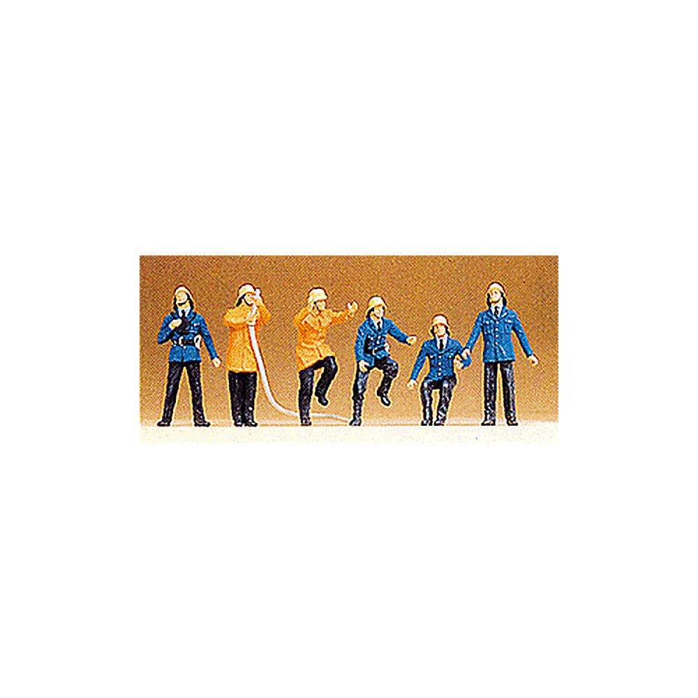 Preiser 14200 HO Scale Firemen Set #1 pkg(6)