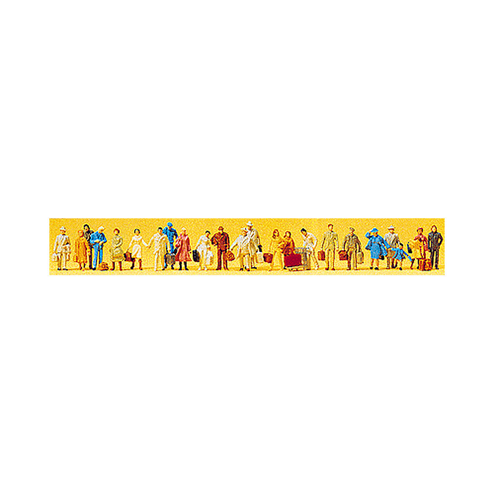Preiser 14401 HO Scale Passengers Standing and Walking pkg(24)