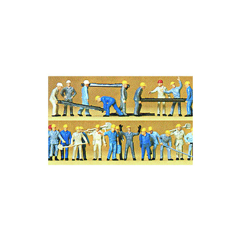 Preiser 14403 HO Scale Railroad Personnel Track Workers