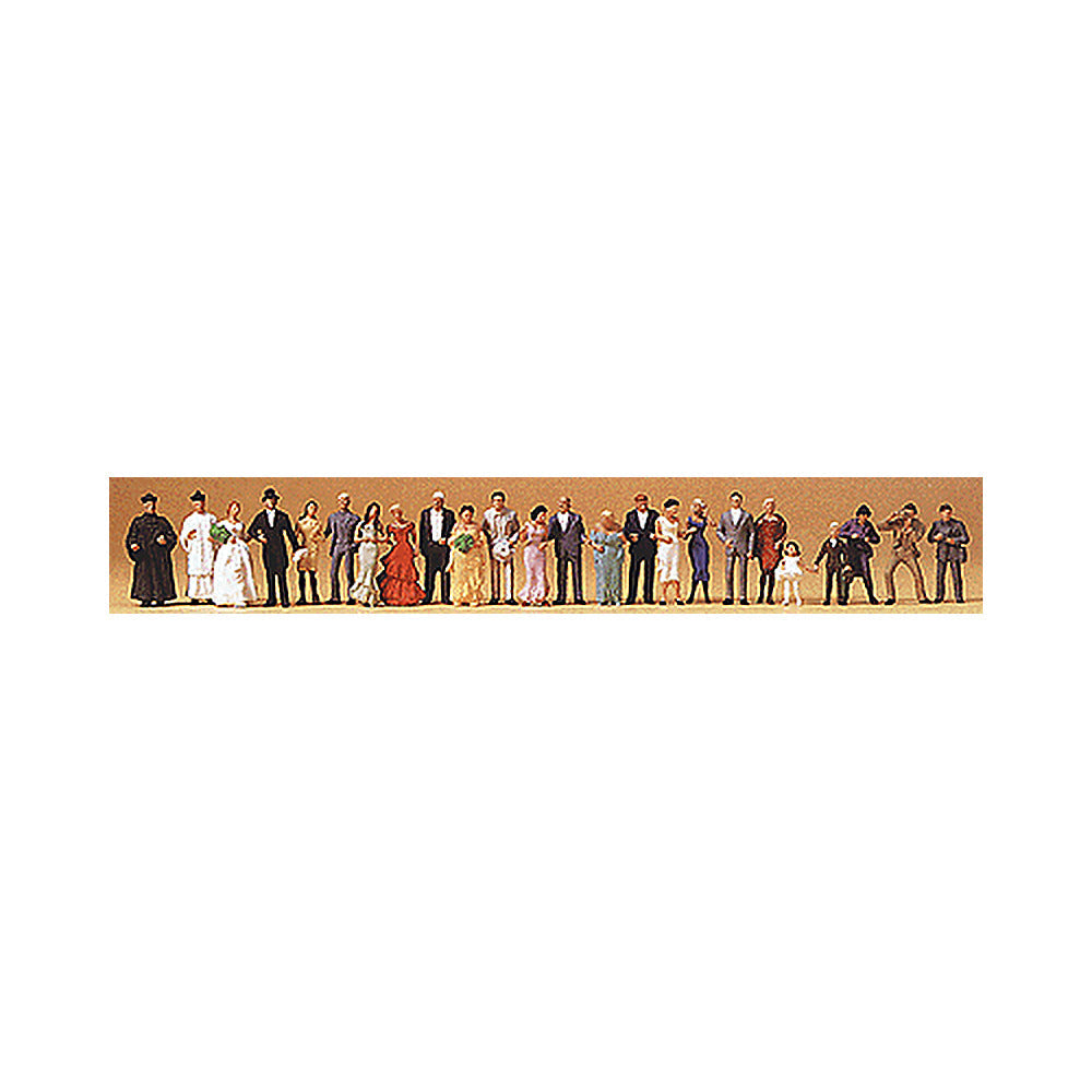 Preiser 14415 HO Scale Wedding Participants Wedding Guests pkg(24)