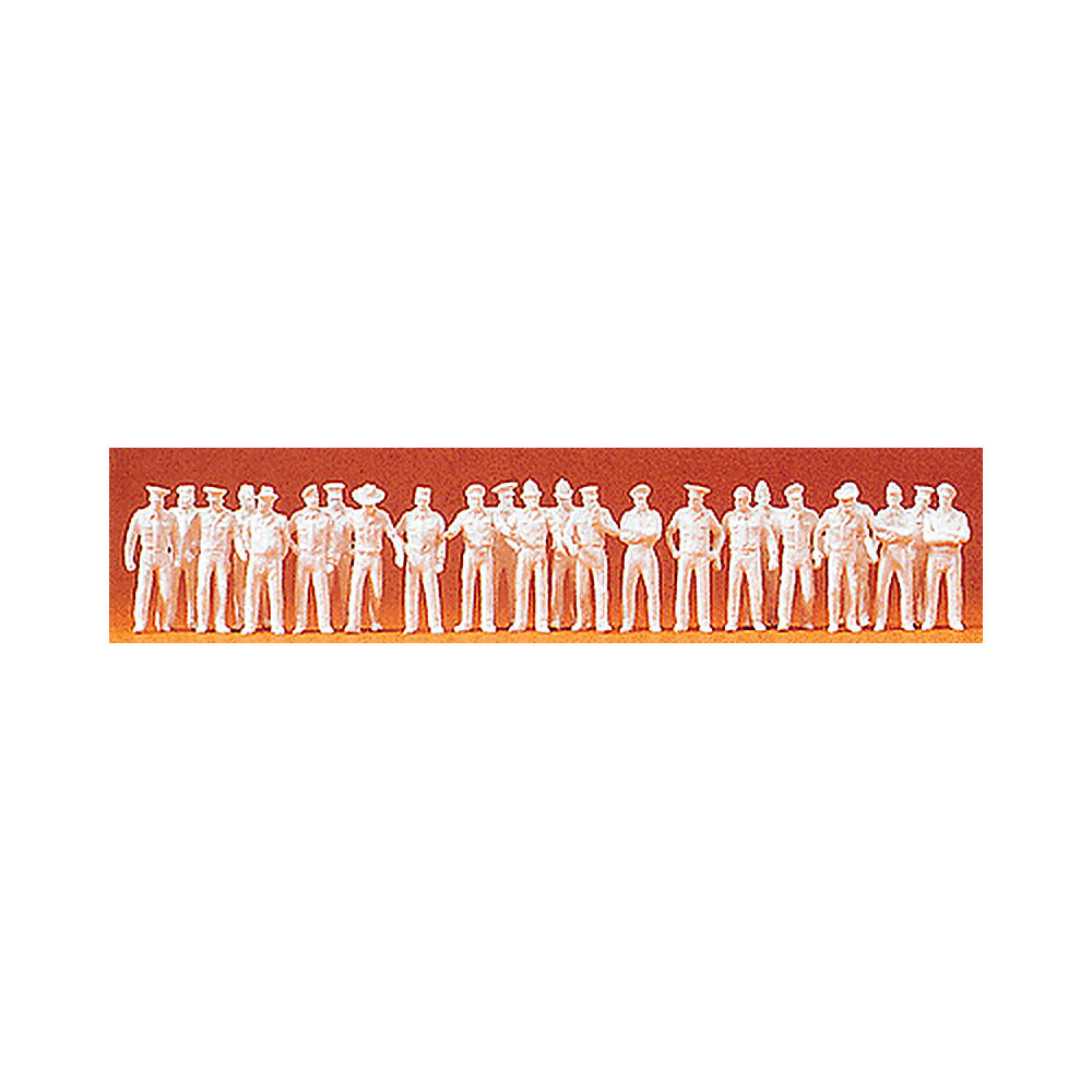 Preiser 16345 HO Scale Unpainted Figure Set Uniformed People