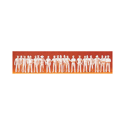 Preiser 16345 HO Scale Unpainted Figure Set Uniformed People