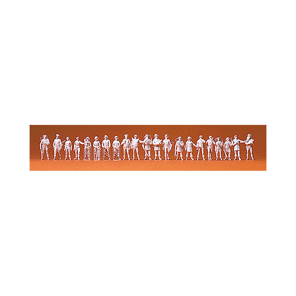 Preiser 16350 HO Scale Unpainted Figure Set Assorted Police