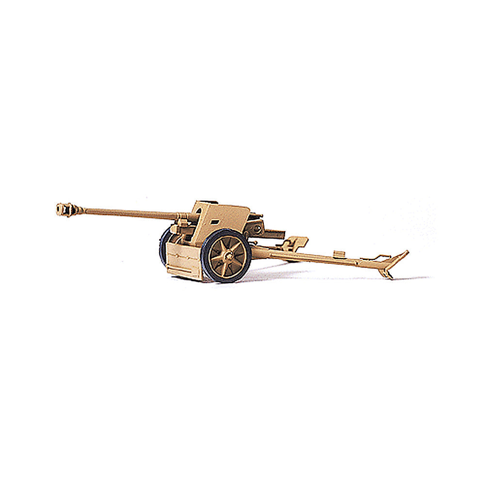 Preiser 16535 HO Scale Former German Army WWII Artillery PAK 40 7.5cm