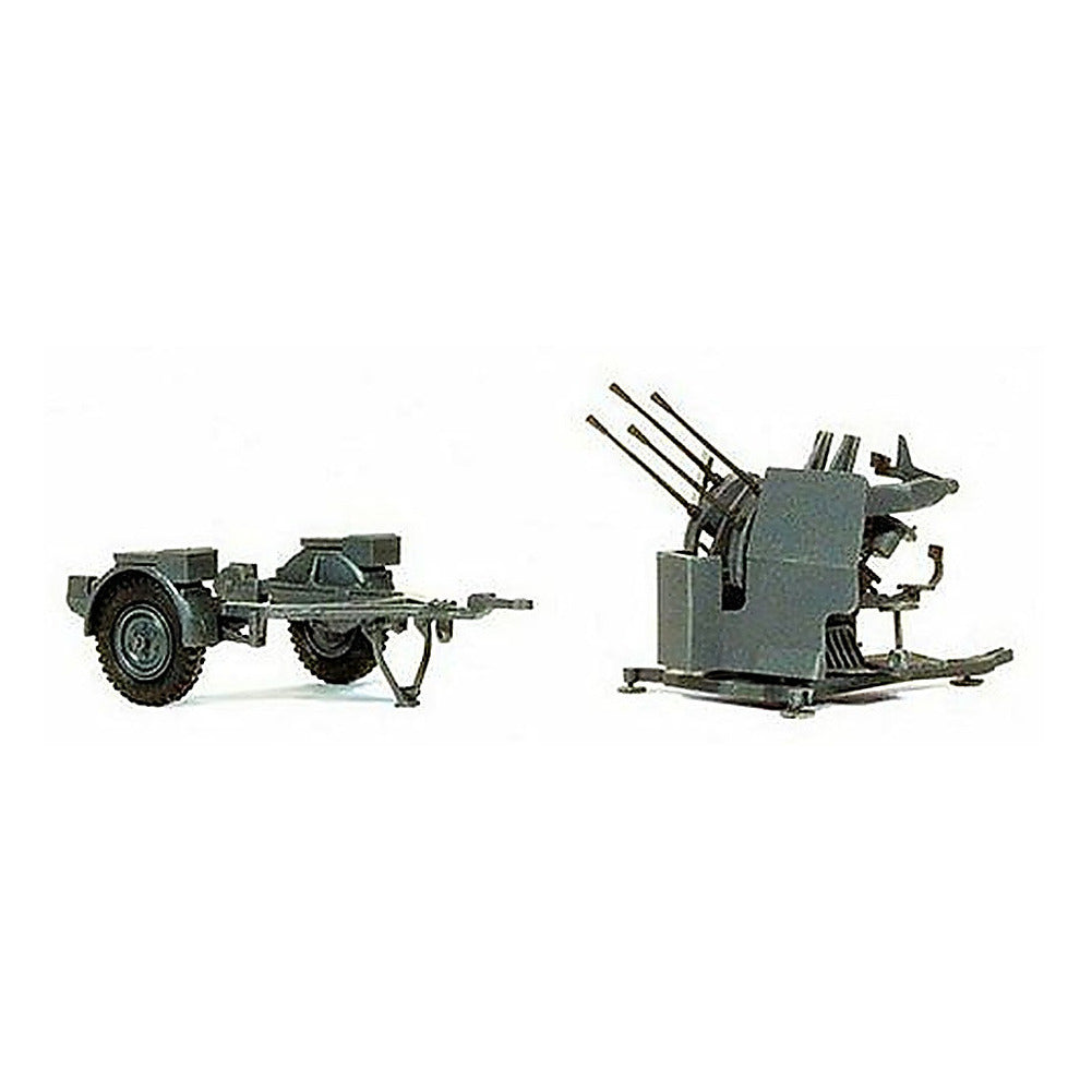 Preiser 16582 HO Scale Former German Army WWII - Anti-Aircraft Gun