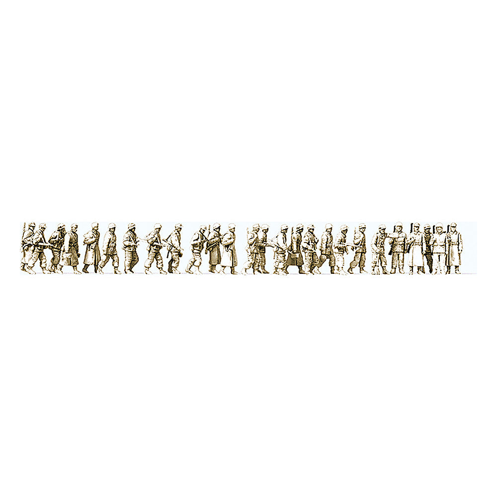 Preiser 16609 HO Scale WWII Germany Unpainted Figure Set - Kit