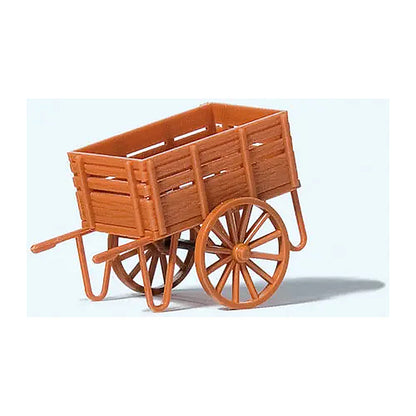 Preiser 17711 HO Scale Flatbed Platform Hand Truck/Wagon - Assembled