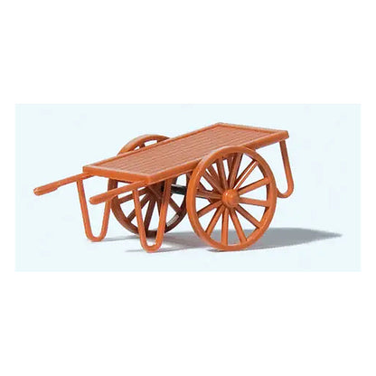 Preiser 17711 HO Scale Flatbed Platform Hand Truck/Wagon - Assembled