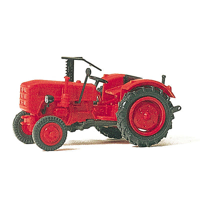 Preiser 17934 HO Scale Farm Equipment Farm Tractor (red)