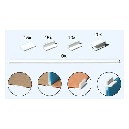 Preiser 19540 HO Scale Mounting Angles and Spacers for Flooring and