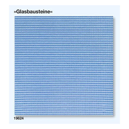 Preiser 19624 HO Scale Glass Brick Wall Clear 3-3/4 x 3-3/4" 9.5