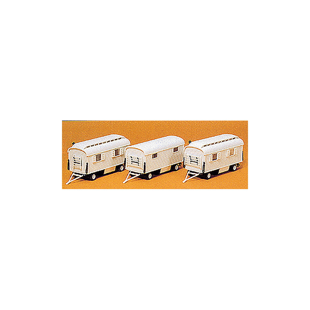 Preiser 20005 HO Scale Modern Circus Wagon Set - Plastic Kits