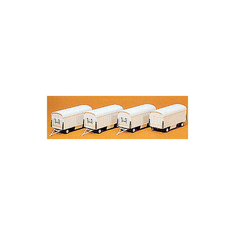 Preiser 20006 HO Scale Modern Circus Wagon Set - Plastic Kits