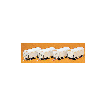 Preiser 20006 HO Scale Modern Circus Wagon Set - Plastic Kits