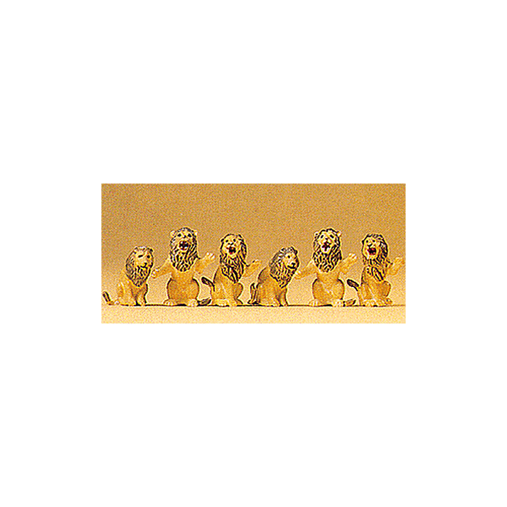 Preiser 20381 HO Scale Animals Performing Lions - Seated pkg(3)