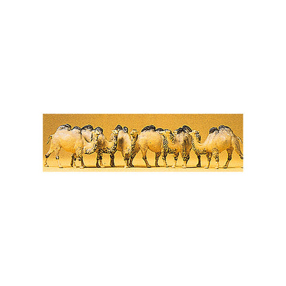 Preiser 20383 HO Scale Animals Camels (Bactrian, 2 Humps) pkg(6)