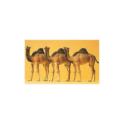 Preiser 20397 HO Scale Animals Camels (Dromedary, 1 Hump) pkg(3)