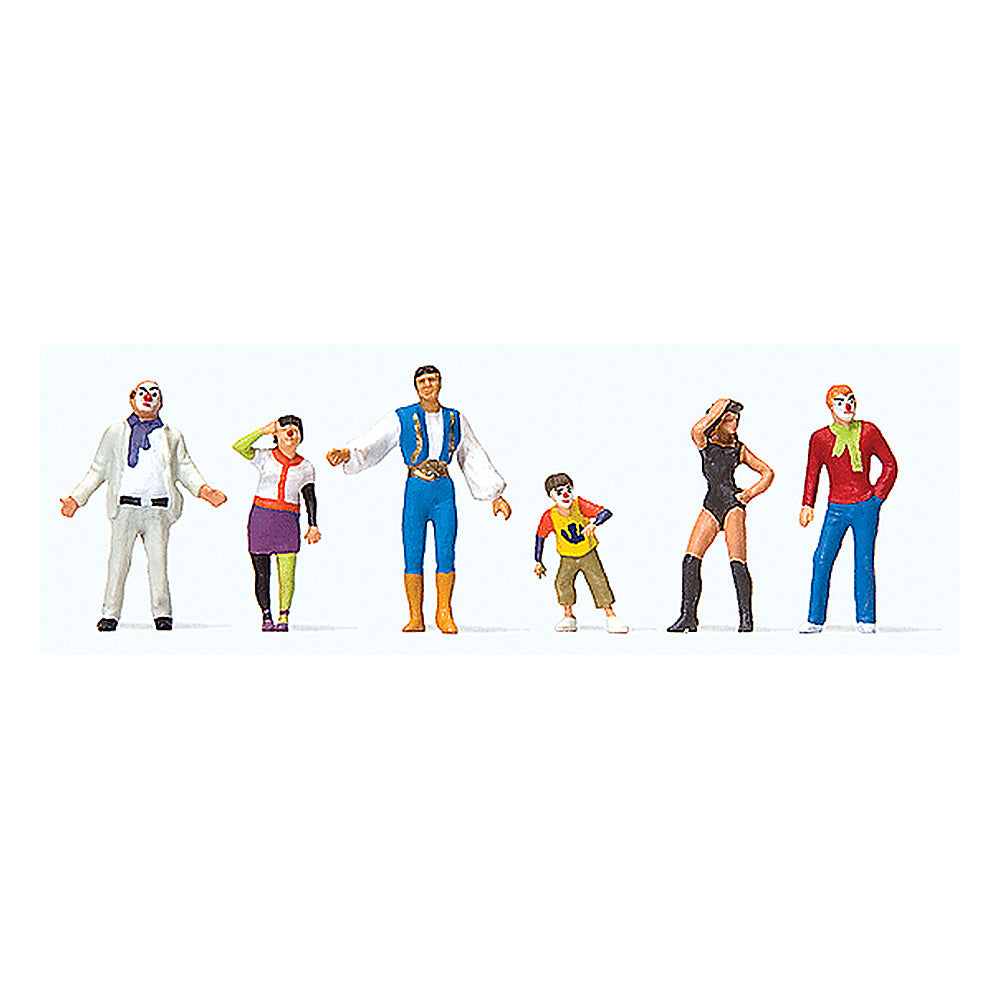 Preiser 24644 HO Scale Carnival Parade Participants Set #3 pkg(6)