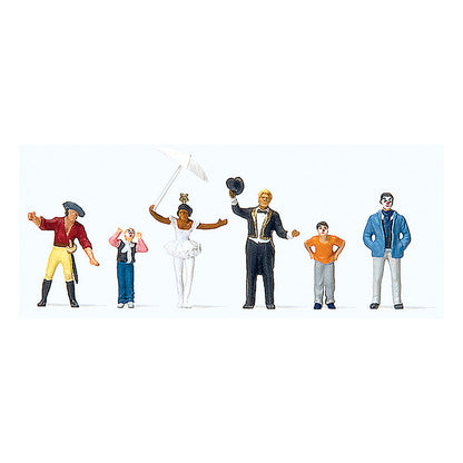 Preiser 24645 HO Scale Carnival Parade Participants Set #4 pkg(6)