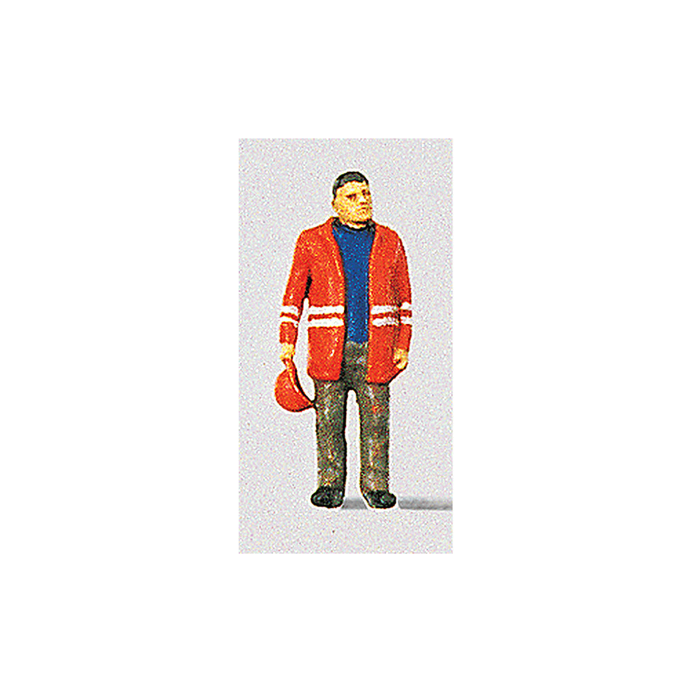Preiser 28010 HO Scale Individual Figure - Railway Personel Modern
