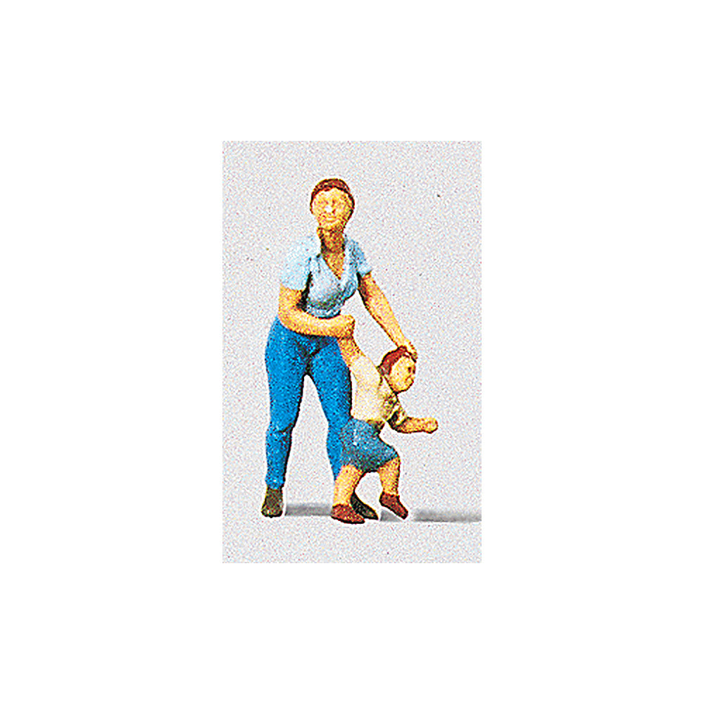 Preiser 28023 HO Scale Individual Figure - Pedestrians Mother w/Child