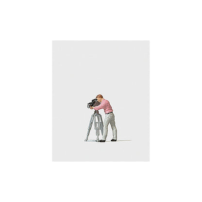 Preiser 28086 HO Scale Individual Figures, Working People Camera Man