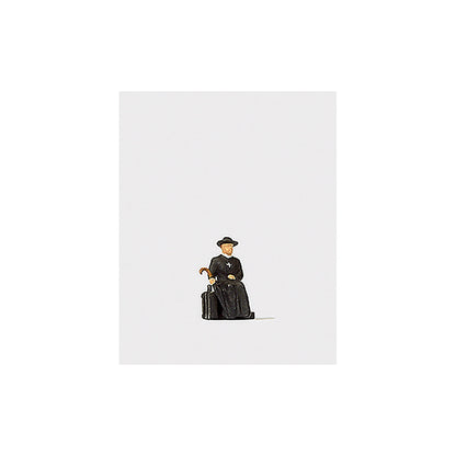 Preiser 28105 HO Scale Reverend Waiting for Train