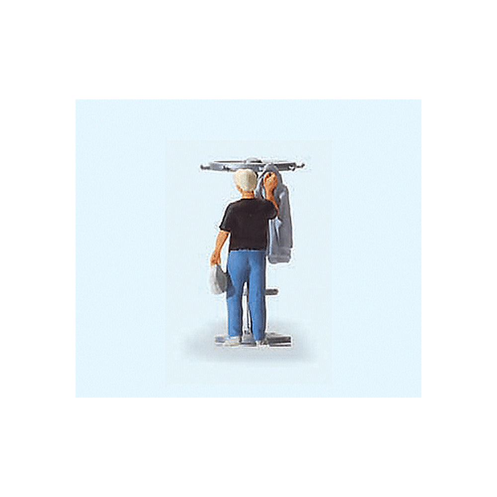 Preiser 28142 HO Scale People At Home Man Hanging Up His Jacket
