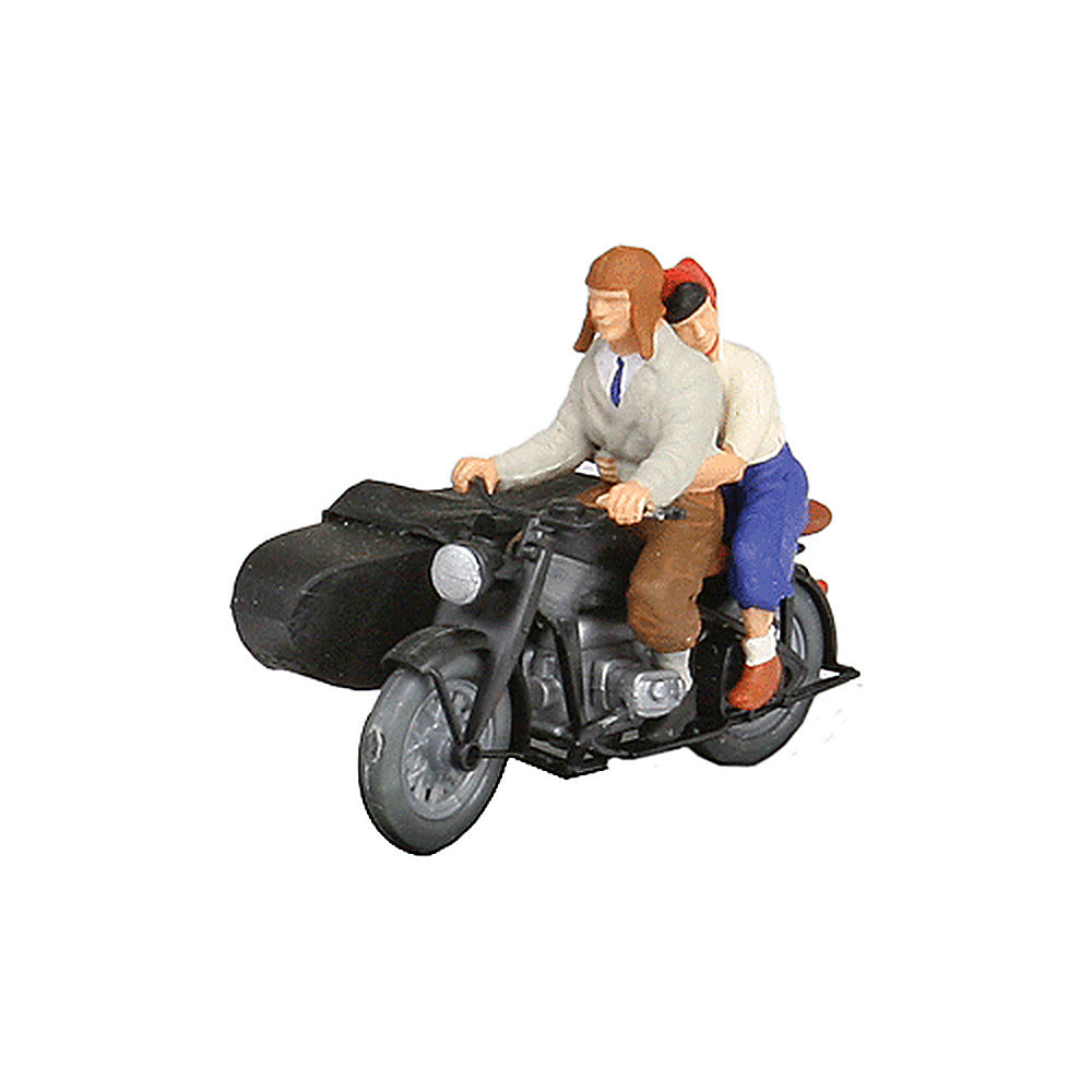 Preiser 28148 HO Scale Motorcycle Zundapp KS 750 With Riders
