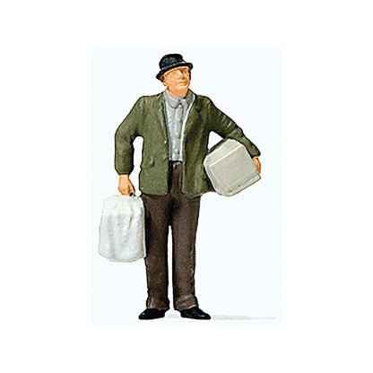 Preiser 28160 HO Scale Man Walking w/Bird Cage